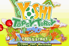 Yoshi - Topsy-Turvy Title Screen